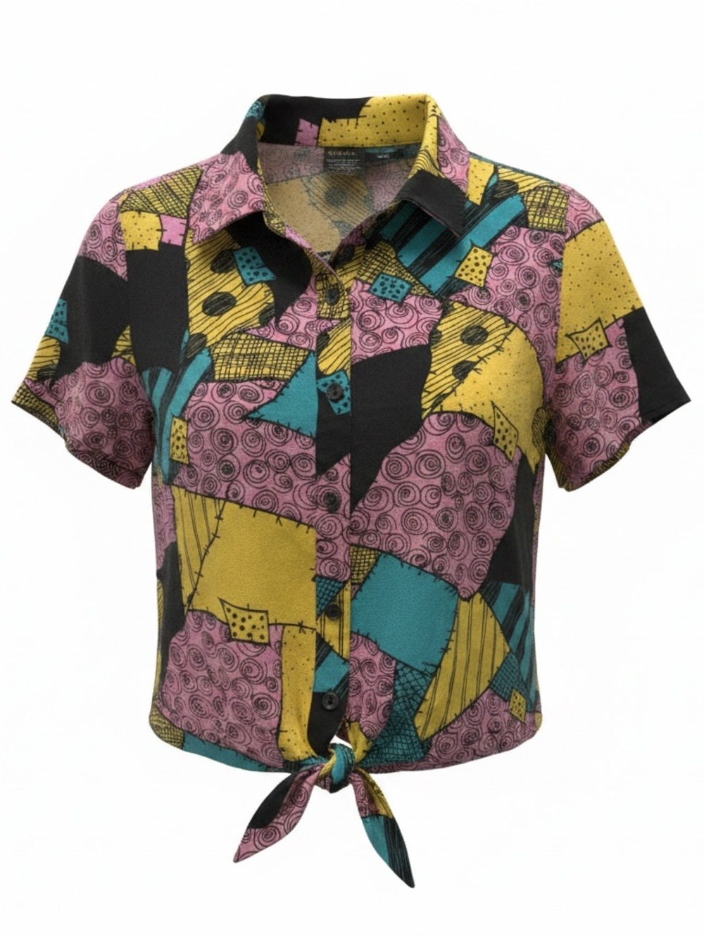 Disney Parks Her Universe Sally Nightmare Before Christmas Tie Front Shirt M